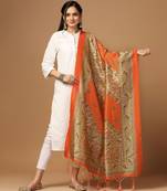 Digital print assam silk dupatta for women and girls to wear on gown chaniya choli kurti etc