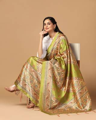 Digital print assam silk dupatta for women and girls to wear on gown chaniya choli kurti etc 5