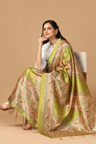 Digital print assam silk dupatta for women and girls to wear on gown chaniya choli kurti etc