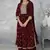 Maroon Nyra Cut Kurta Set