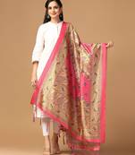Digital print assam silk dupatta for women and girls to wear on gown chaniya choli kurti etc