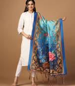Digital print assam silk dupatta for women and girls to wear on gown chaniya choli kurti etc