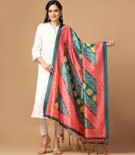 Digital print assam silk dupatta for women and girls to wear on gown chaniya choli kurti etc