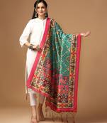 Digital print assam silk dupatta for women and girls to wear on gown chaniya choli kurti etc