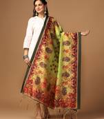 Digital print assam silk dupatta for women and girls to wear on gown chaniya choli kurti etc