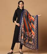 Digital print assam silk dupatta for women and girls to wear on gown chaniya choli kurti etc