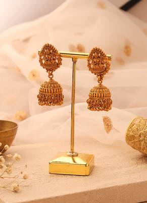 Goddess motif necklace and earring set 5