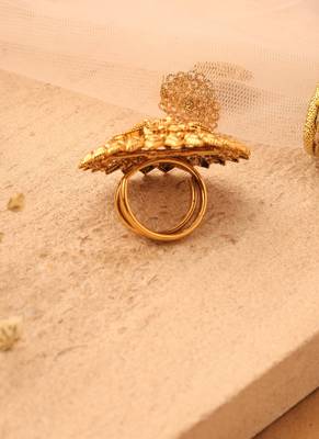 Gold gold plated alloy ring 2