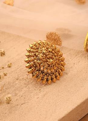 Gold gold plated alloy ring 1