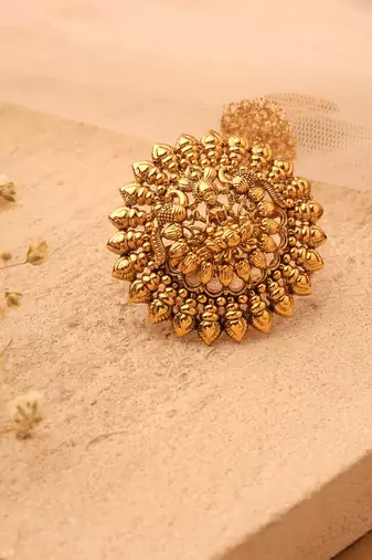Gold gold plated alloy ring