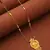Gold-Plated Traditional Tali Mangalsutra with Floral Pendant