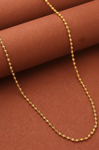 Gold small ball necklace
