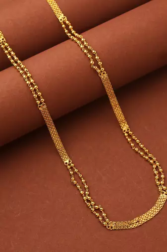 2- Layered Gold Necklace For Women
