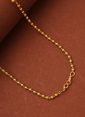Gold Necklace With Green beads 2