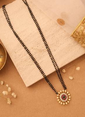 Mangalsutra with American Diamond Pendant 2