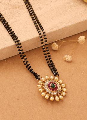 Mangalsutra with American Diamond Pendant 1