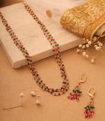 Multicolour Beaded Stone Multi-Layer Necklace Set