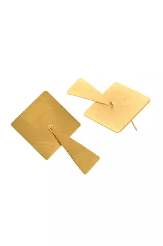Gold plated  long earrings for women
