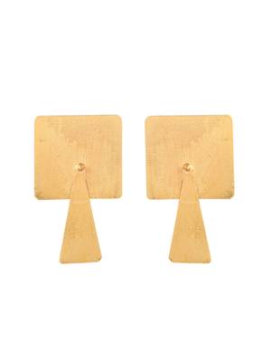 Gold plated  long earrings for women 4