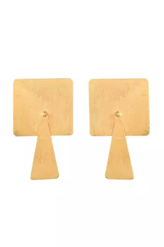 Gold plated  long earrings for women