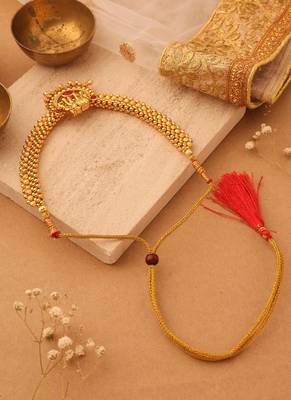 Gold-Plated Tushi Necklace with Elephant Pendant 2
