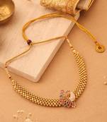 Peacock Grace Gold-Plated Necklace