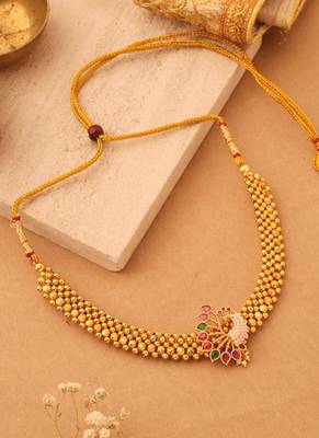 Peacock Grace Gold-Plated Necklace 4