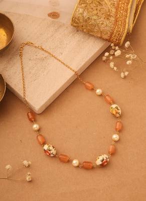 Blossom Harmony Pearl & Stone Necklace 1