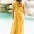 Yellow georgette golden zari woven border saree with unstitched blouse