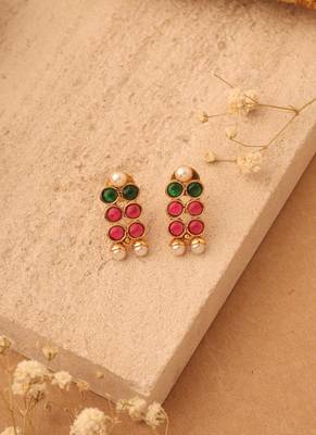 Multicolor stone alloy necklace sets 2