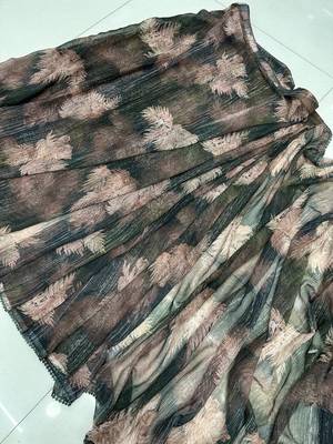Beautiful Multi Colour Georgette Fabric Digital Print Ready To Wear Saree  5