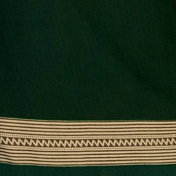 Elegant Dark Green Crepe Salwar Kameez with Round Neck and Dupatta 3