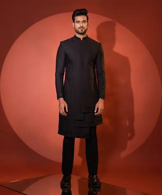 Black achkan set 1