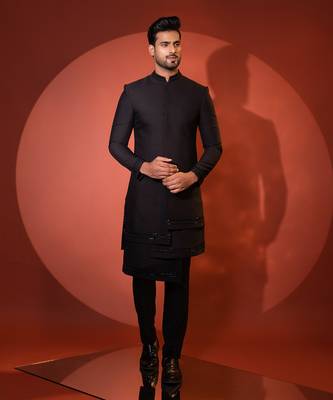 Black achkan set 2