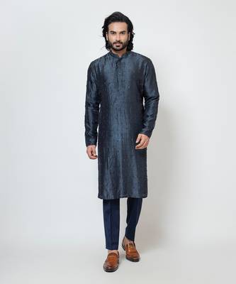 Deep blue kurta pajama 1