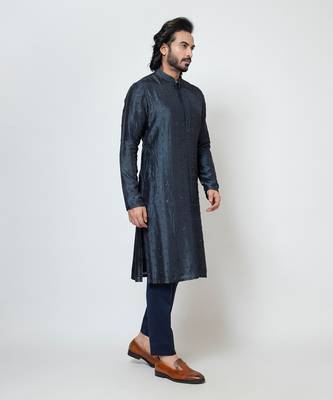 Deep blue kurta pajama 3