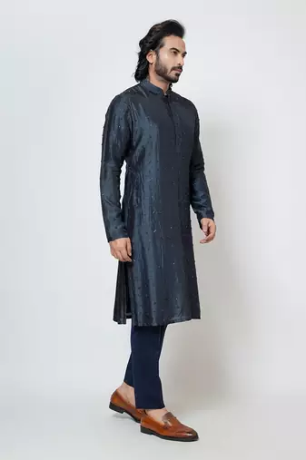 Deep blue kurta pajama