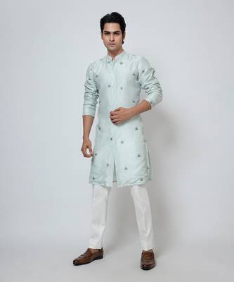 Powder blue kurta pajama 1