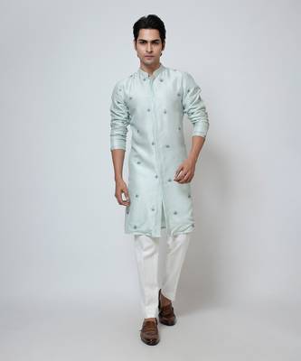 Powder blue kurta pajama 2