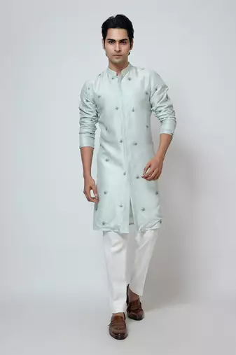 Powder blue kurta pajama