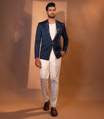 Teal suiting blazer set