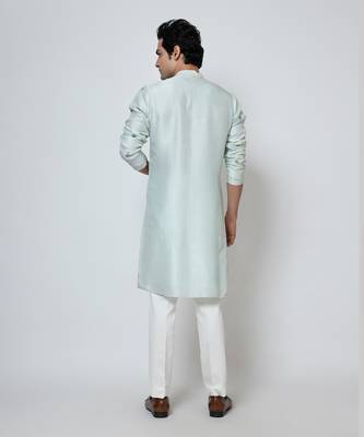Powder blue kurta pajama 5