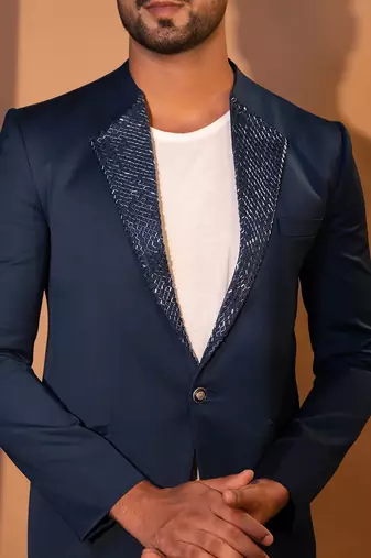 Teal suiting blazer set