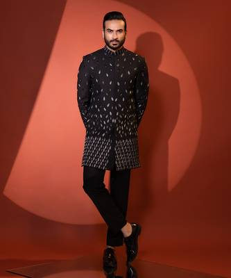 Black achkan set 1