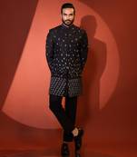 Black achkan set