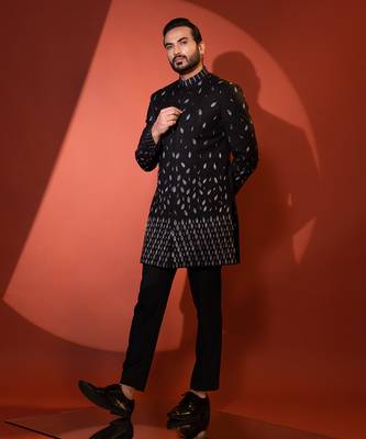 Black achkan set 2