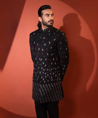 Black achkan set 4