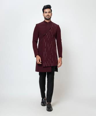 Wine achkan set 1