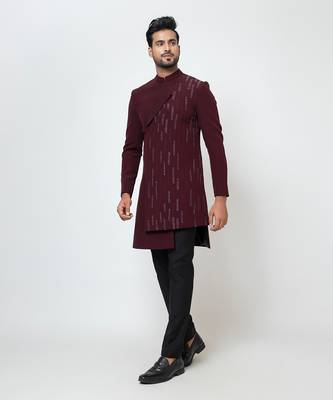 Wine achkan set 2