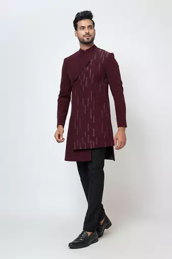 Wine achkan set